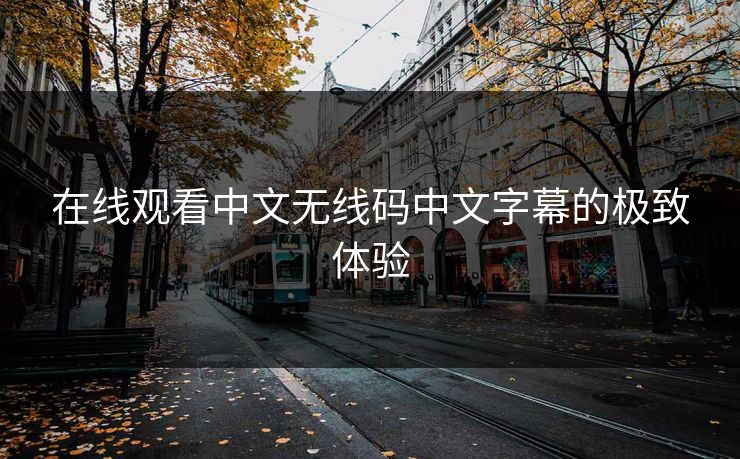 在线观看中文无线码中文字幕的极致体验